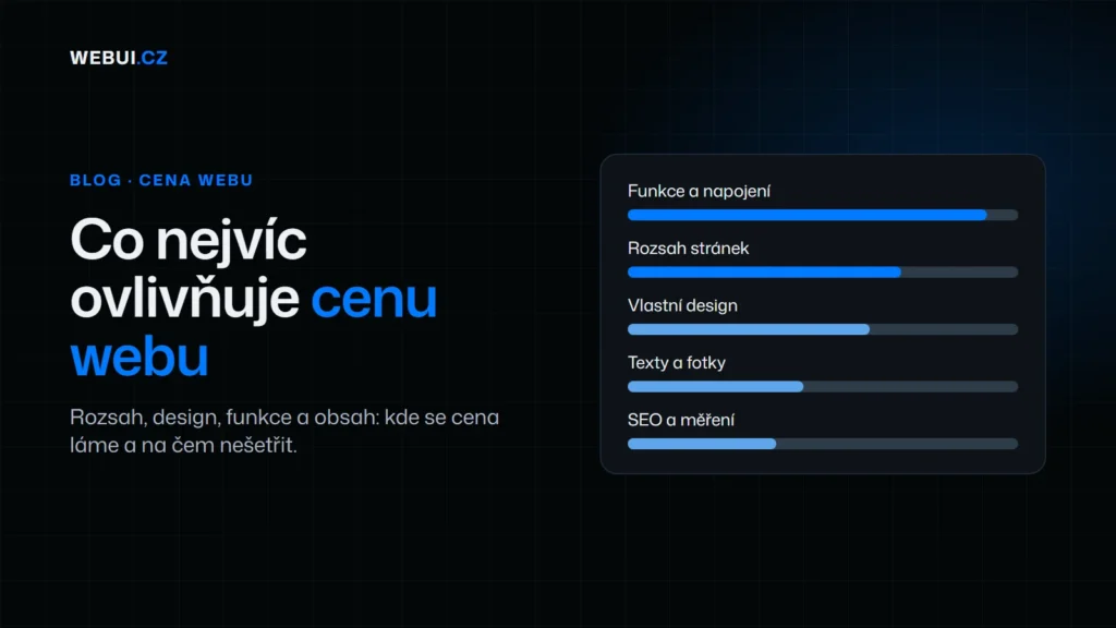 Náhled článku: Kolik stojí tvorba webu v Praze a co cenu nejvíc ovlivňuje