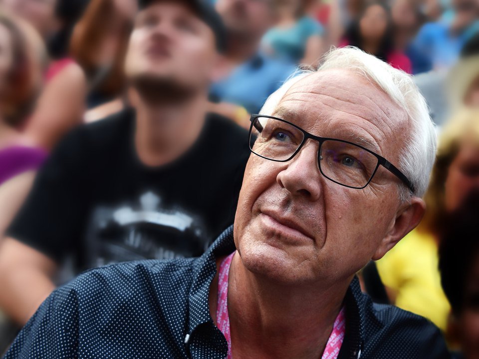 Jiří Drahoš mezi lidmi na setkání