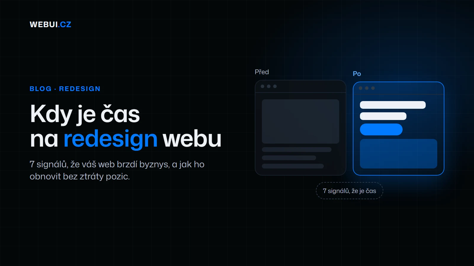 Náhled článku: Kdy je čas na redesign webu: 7 signálů, že váš web brzdí byznys