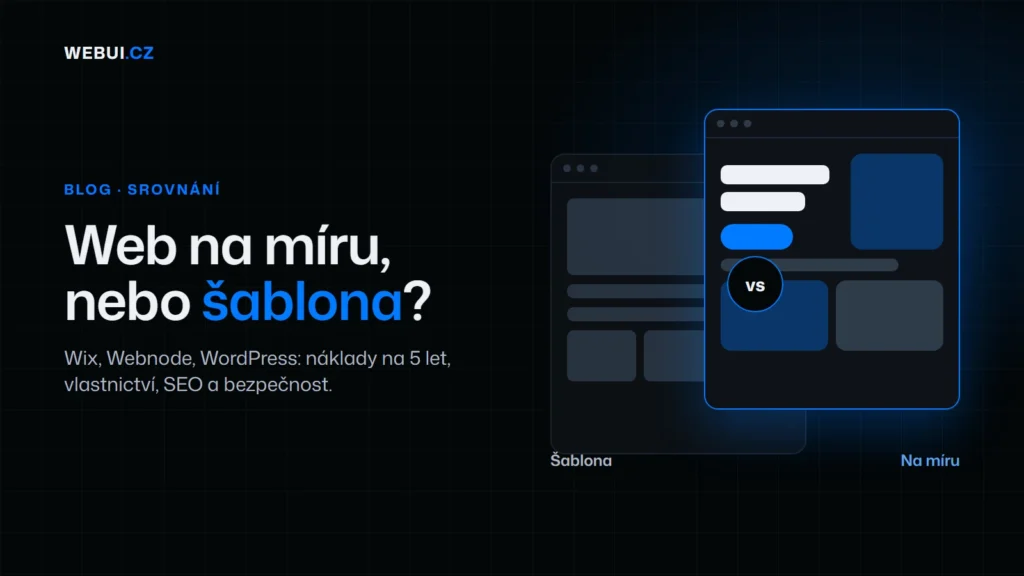 Srovnání: web na šabloně vs. web na míru